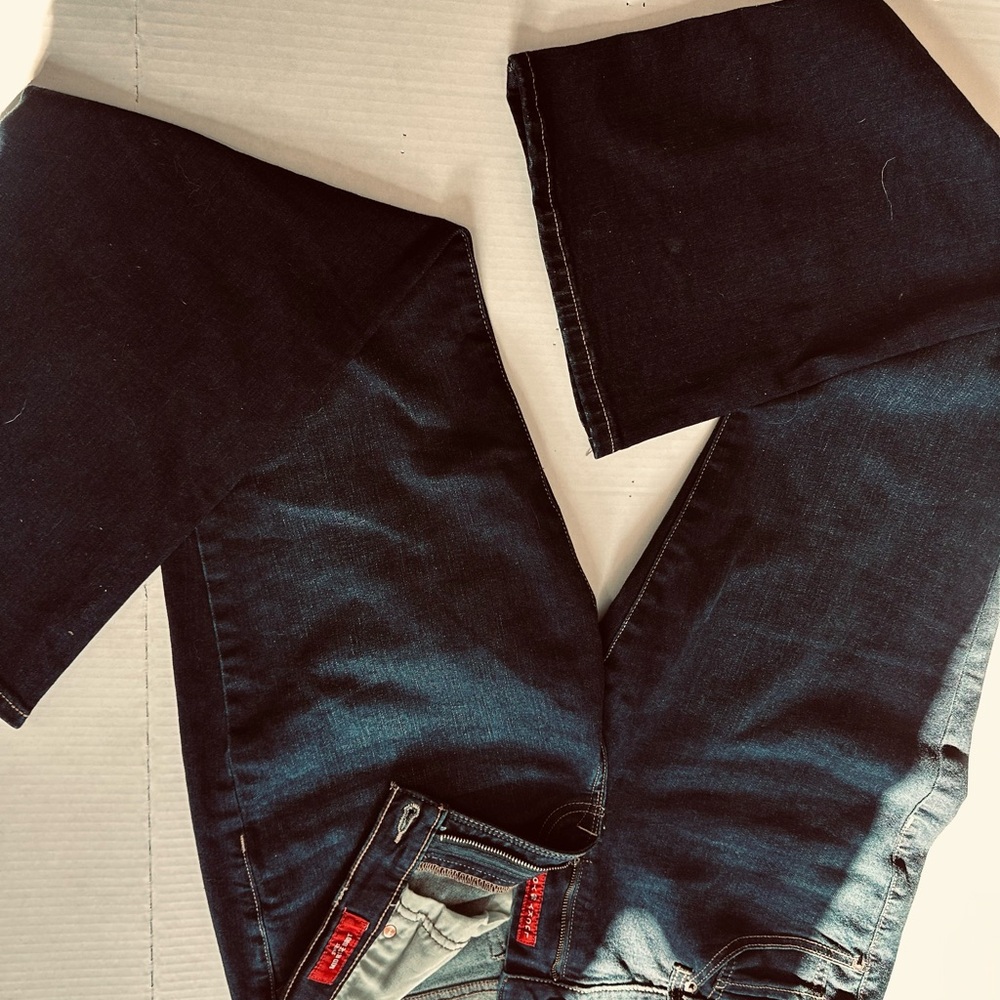Lucky Brand Indigo Denim Jeans with Red Details